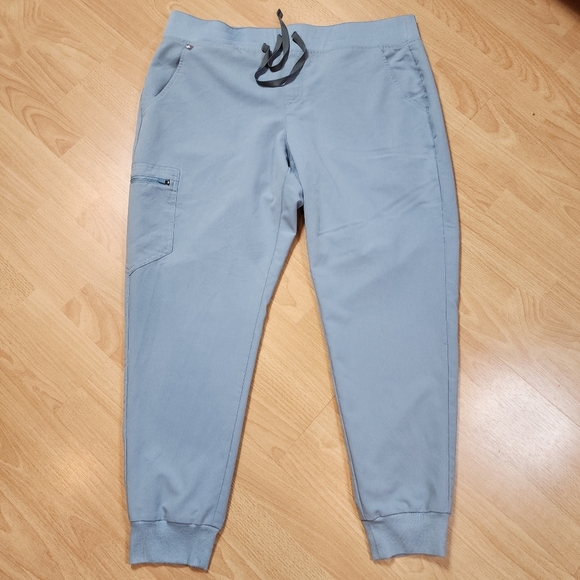 Figs Dusty Blue Zamora Jogger Scrub Pants Womens Size XL PO# 3127 - Picture 5 of 16